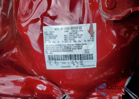 2024 Ford Explorer Xlt from USA, damaged, VIN 1FMSK8DH7RGA23504